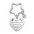 Elegant Lady Letter Star Heart Shape Metal Inlay Zircon Women's Bag Pendant Keychain