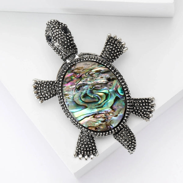 Elegant Lady Pin Tortoise Alloy Enamel Women's Brooches