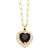 Elegant Lady Simple Style Heart Shape Stainless Steel Copper 18k Gold Plated Zircon Pendant Necklace In Bulk