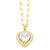 Elegant Lady Simple Style Heart Shape Stainless Steel Copper 18k Gold Plated Zircon Pendant Necklace In Bulk