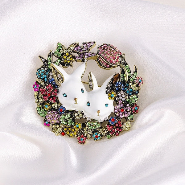 Elegant Lady Minimalist Pin Rabbit Zinc Alloy Unisex Brooches