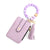 Elegant Lady Simple Style Solid Color Silica Gel Women's Bag Pendant Keychain