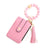 Elegant Lady Simple Style Solid Color Silica Gel Women's Bag Pendant Keychain