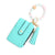 Elegant Lady Simple Style Solid Color Silica Gel Women's Bag Pendant Keychain