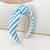 Elegant Lady Sweet Color Block Straw Hair Band