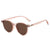 Elegant Leopard Ac Oval Frame Full Frame Women's Sunglasses