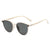 Elegant Leopard Ac Oval Frame Full Frame Women's Sunglasses