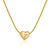 Elegant Letter Heart Shape Stainless Steel Titanium Steel Necklace