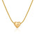 Elegant Letter Heart Shape Stainless Steel Titanium Steel Necklace