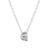 Elegant Letter Sterling Silver Pendant Necklace In Bulk