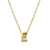 Elegant Letter Sterling Silver Pendant Necklace In Bulk