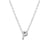 Elegant Letter Sterling Silver Pendant Necklace In Bulk