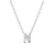 Elegant Letter Sterling Silver Pendant Necklace In Bulk