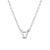 Elegant Letter Sterling Silver Pendant Necklace In Bulk