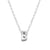 Elegant Letter Sterling Silver Pendant Necklace In Bulk