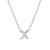 Elegant Letter Sterling Silver Pendant Necklace In Bulk