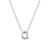 Elegant Letter Sterling Silver Pendant Necklace In Bulk