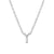 Elegant Letter Sterling Silver Pendant Necklace In Bulk