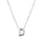 Elegant Letter Sterling Silver Pendant Necklace In Bulk