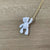 Elegant Luxurious Classic Style Animal Bear Copper 14k Gold Plated Pendant Necklace In Bulk