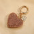 Elegant Luxurious Heart Shape Clay Zircon Unisex Bag Pendant Keychain