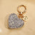 Elegant Luxurious Heart Shape Clay Zircon Unisex Bag Pendant Keychain