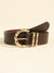 Elegant Luxurious Solid Color Pu Leather Ferroalloy Belt Buckle Women's Leather Belts