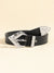 Elegant Luxurious Solid Color Pu Leather Ferroalloy Belt Buckle Women's Leather Belts