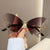 Elegant Modern Style Butterfly Pc Butterfly Frame Diamond Frameless Women's Sunglasses