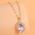 Elegant Modern Style Devil's Eye Flower Copper Zircon Pendant Necklace In Bulk