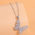 Elegant Modern Style Devil's Eye Flower Copper Zircon Pendant Necklace In Bulk