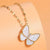 Elegant Modern Style Devil's Eye Flower Copper Zircon Pendant Necklace In Bulk