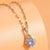 Elegant Modern Style Devil's Eye Flower Copper Zircon Pendant Necklace In Bulk