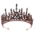 Elegant Oval Crown Alloy Rhinestone Inlay Artificial Crystal Crown 1 Piece