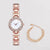 Elegant Oval Single Folding Buckle Quartz Women's Watches