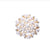 Elegant Pin Bicycle Flower Snowflake Imitation Pearl Alloy Inlay Rhinestones Women'S Brooches