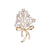 Elegant Pin Bicycle Flower Snowflake Imitation Pearl Alloy Inlay Rhinestones Women'S Brooches