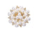 Elegant Pin Bicycle Flower Snowflake Imitation Pearl Alloy Inlay Rhinestones Women'S Brooches