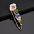 Elegant Pin Flower Alloy Enamel Inlay Rhinestones Unisex Brooches