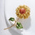 Elegant Pin Flower Alloy Enamel Women'S Brooches