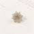 Elegant Pin Flower Alloy Plating Women'S Brooches