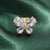 Elegant Pin Flower Alloy Plating Women'S Brooches