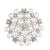 Elegant Pin Flower Alloy Plating Women's Brooches