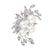 Elegant Pin Flower Alloy Plating Women's Brooches