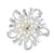 Elegant Pin Flower Alloy Plating Women's Brooches