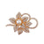 Elegant Pin Flower Alloy Plating Women's Brooches