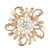 Elegant Pin Flower Alloy Plating Women's Brooches