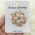 Elegant Pin Flower Butterfly Alloy Inlay Artificial Pearls Rhinestones Women'S Brooches