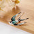 Elegant Pin Flower Butterfly Alloy Inlay Artificial Pearls Rhinestones Women'S Brooches