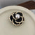 Elegant Pin Flower Imitation Pearl Plating Women's Brooches